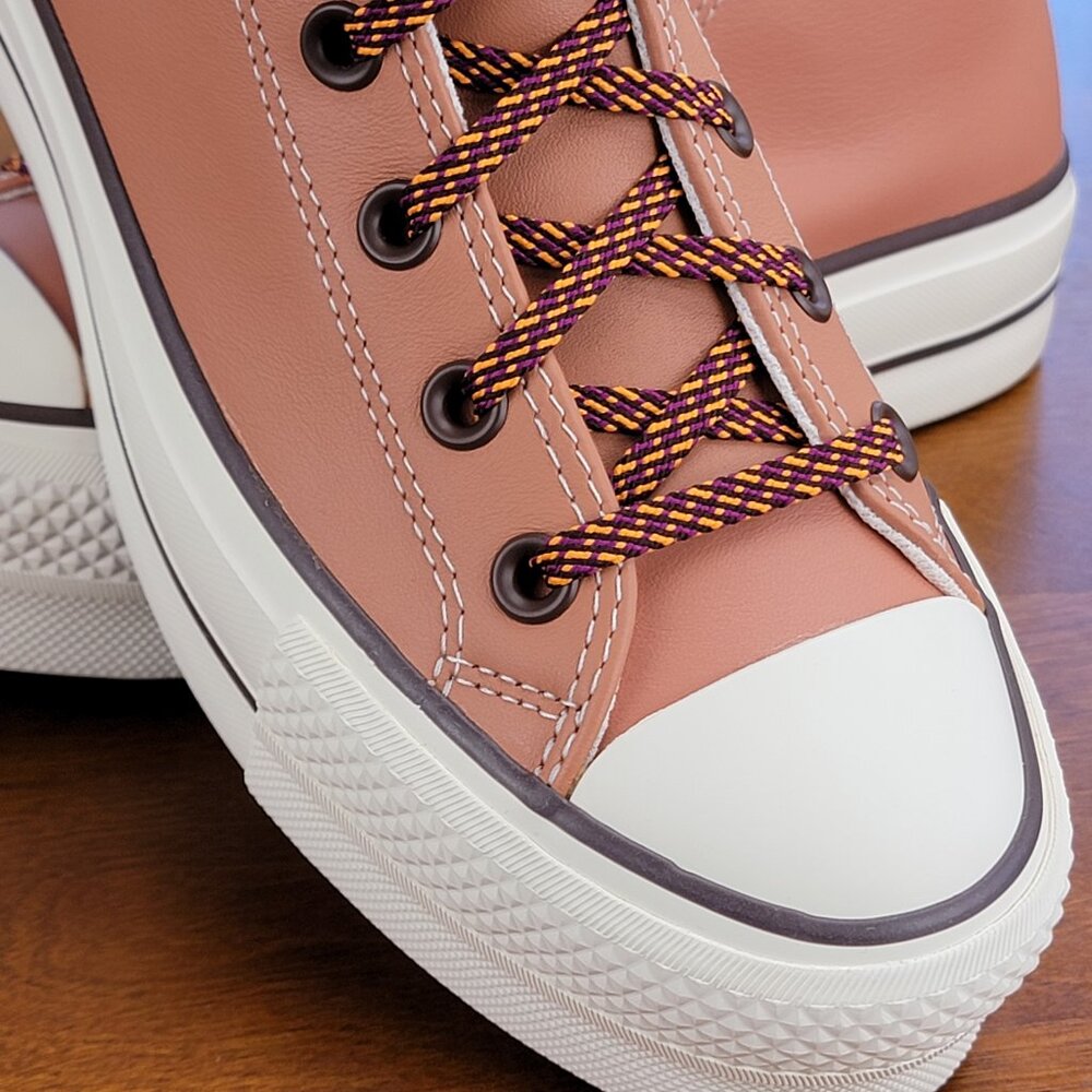 Converse Women's CTAS Lift Hi Platform  A03741C Terra Blush/Egret/Dark Root - Picture 7 of 11